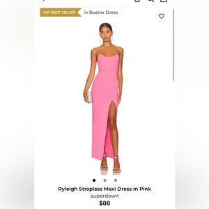 Brand new with tags Revolve Superdown Ryleigh Strapless Maxi Dress